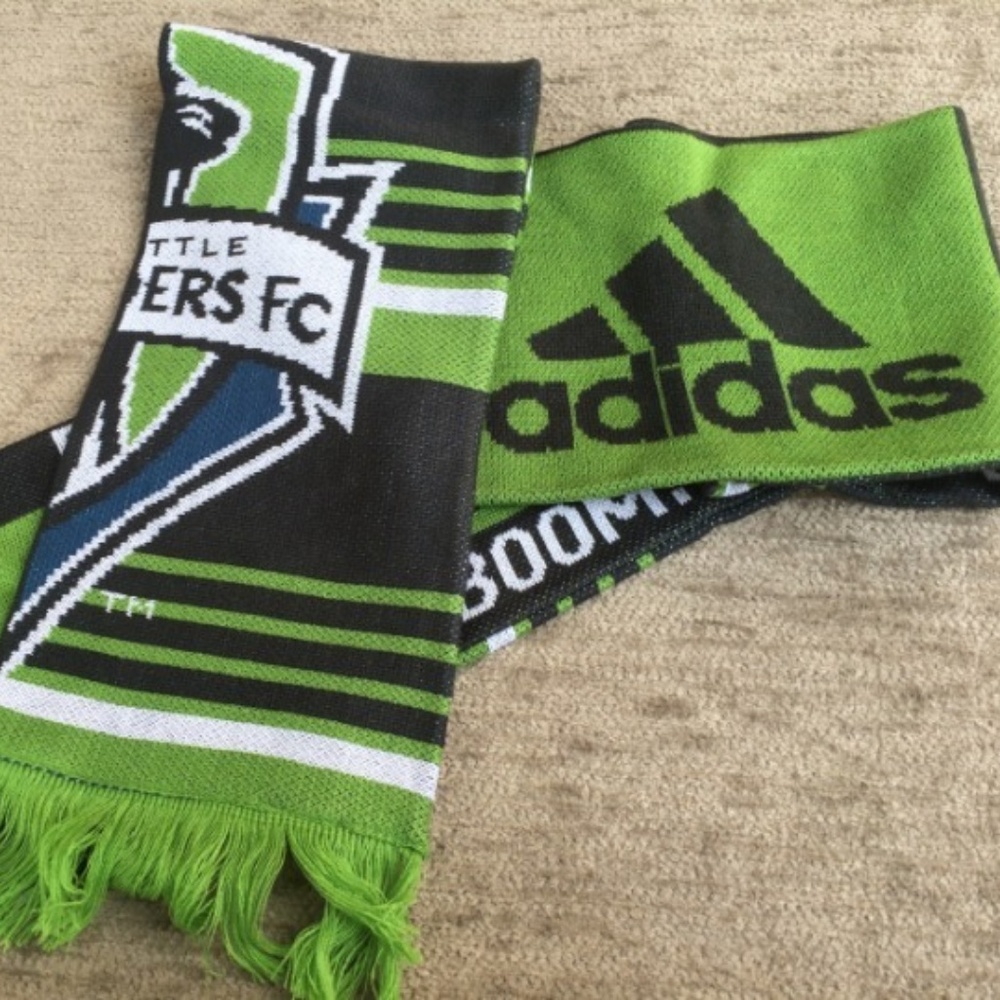 ⚽️ Adidas Seattle Sounders Green Scarf MLS Soccer